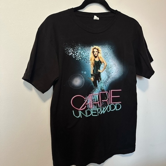 Carrie Underwood Concert Tour Shirt Short Sleeve Black Blown Away Band Tee 2013 - Picture 5 of 10